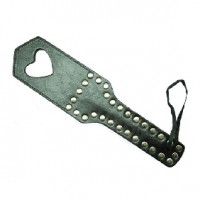 Paddle w/studs Heart Black